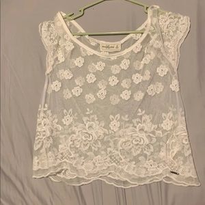 Floral lace top